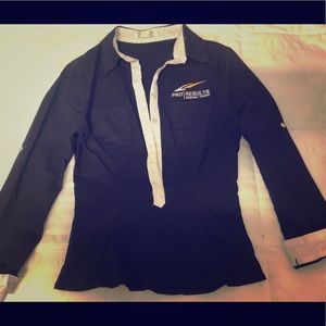 Black LA Fitness long and short sleeve Tee